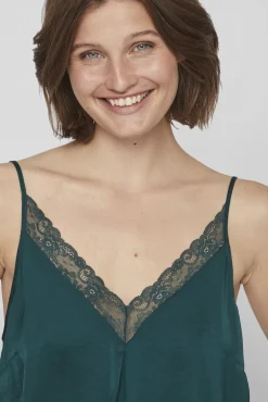 Blusa de alças ajustáveis fluida