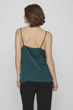 Blusa de alças ajustáveis fluida