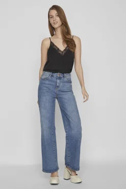 Blusa de alças ajustáveis fluida