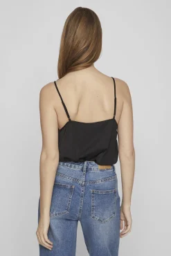Blusa de alças ajustáveis fluida