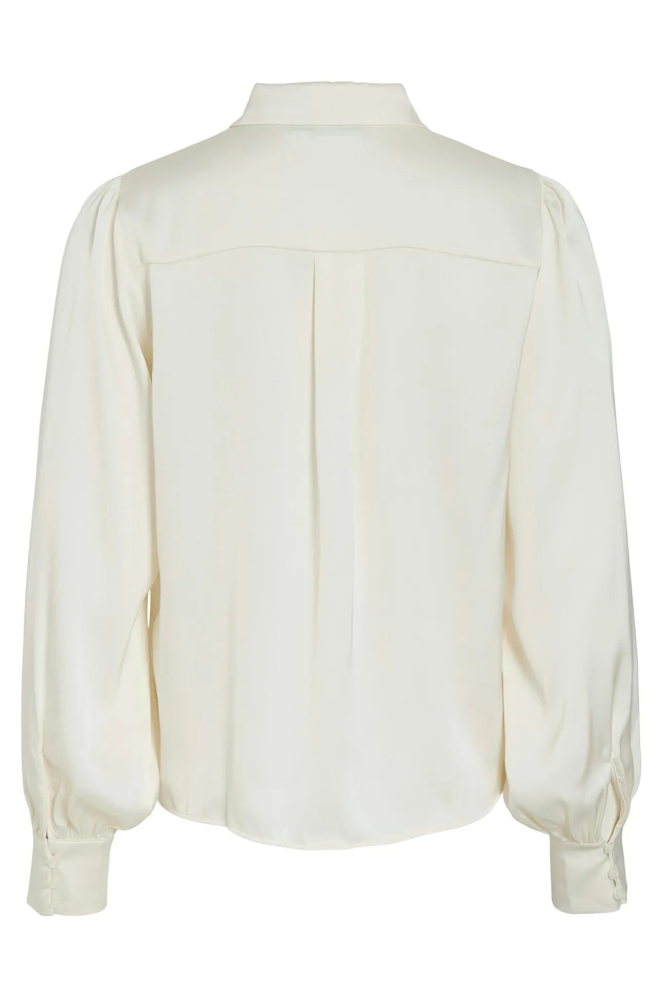 Blusa de cetim de manga manga