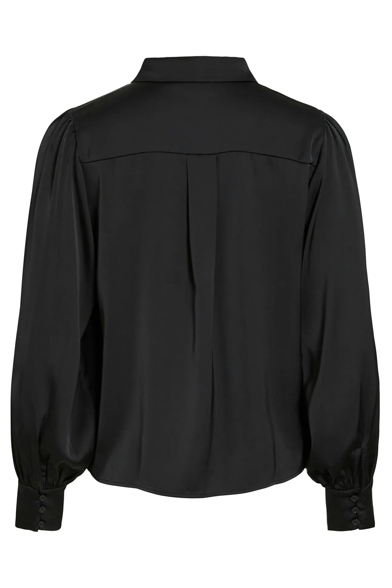 Blusa de cetim de manga manga