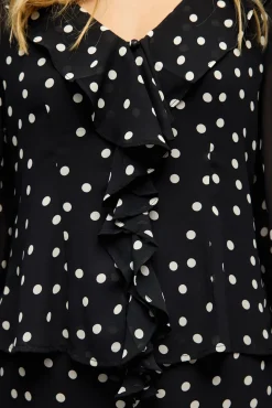 Blusa de gaze estampada