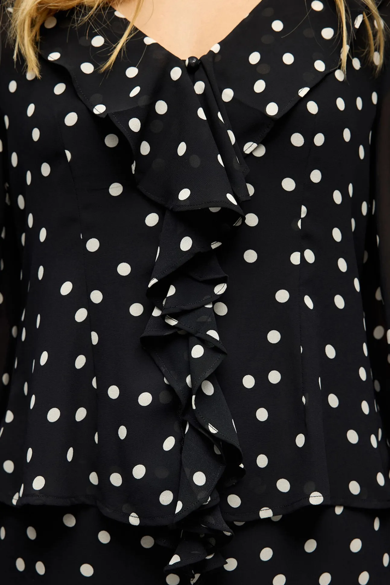 Blusa de gaze estampada