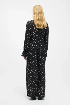Blusa de gaze estampada