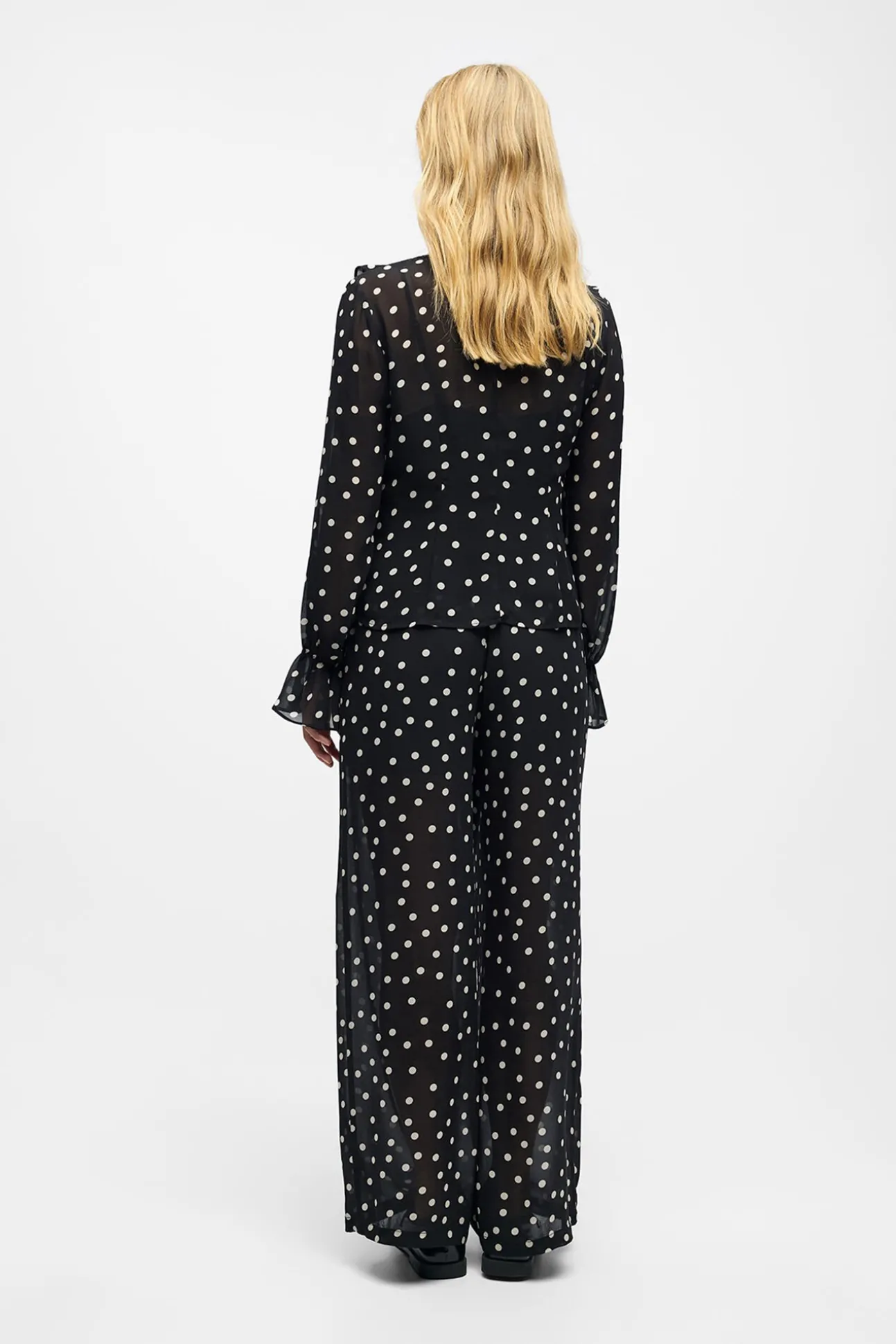Blusa de gaze estampada