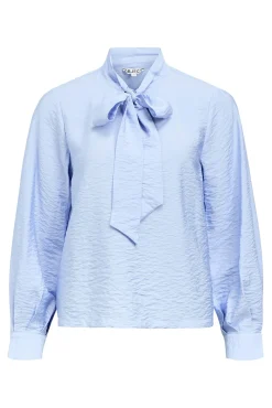 Blusa de laço de viscose
