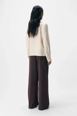 Blusa de laço de viscose