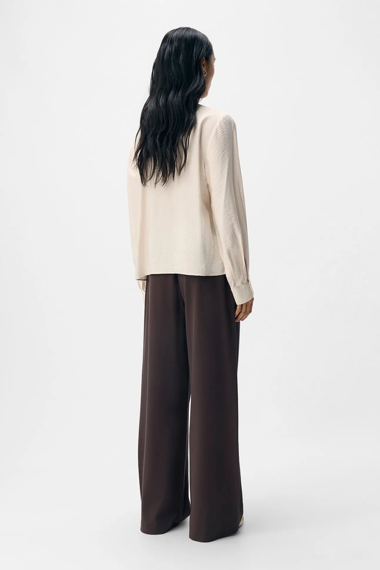 Blusa de laço de viscose