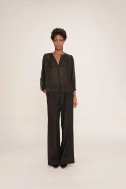 blusa de lurex