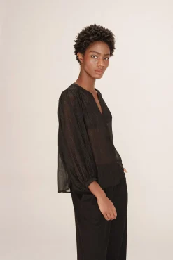 blusa de lurex