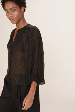 blusa de lurex