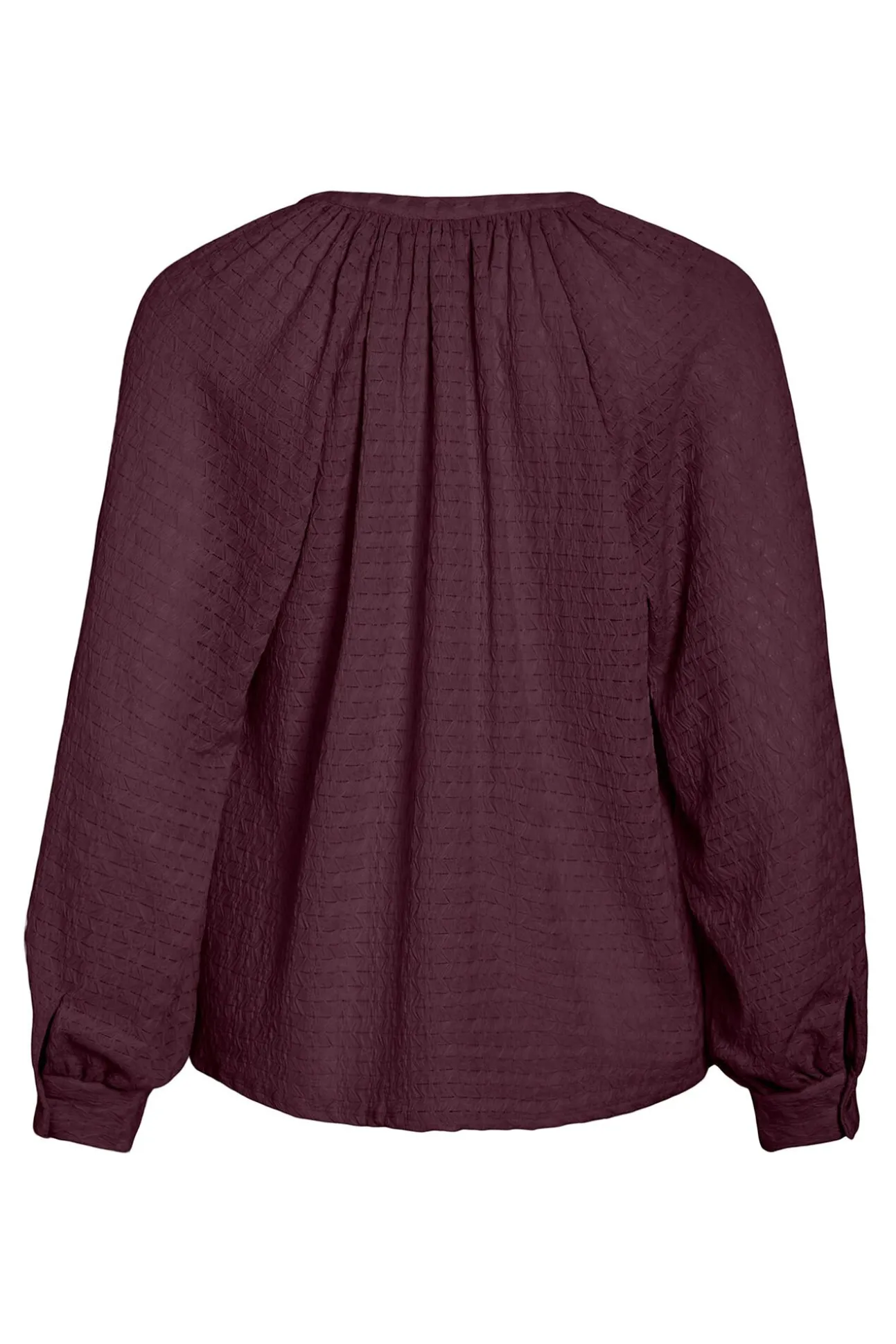Blusa de manga comprida com gola mao