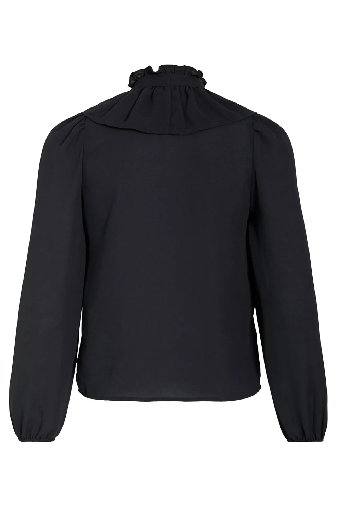 Blusa de manga comprida com babados