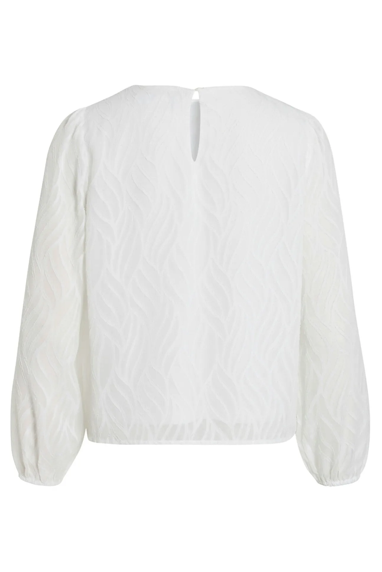 Blusa de manga comprida com gola redonda