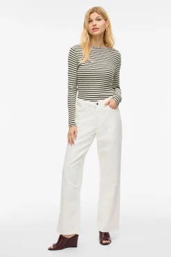 Blusa de manga comprida com vivo