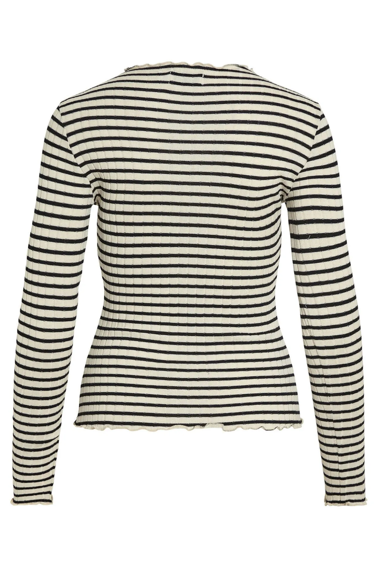 Blusa de manga comprida com vivo