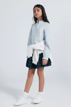 Blusa de manga comprida para menina
