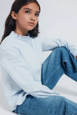 Blusa de manga comprida para menina
