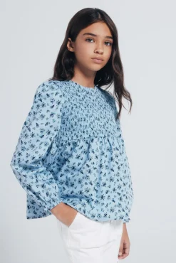 Blusa de manga comprida para menina
