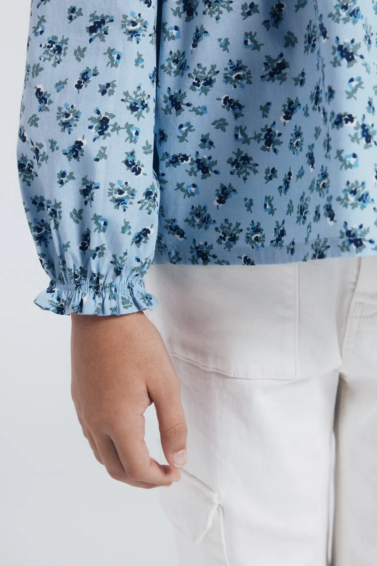 Blusa de manga comprida para menina