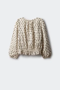 Blusa de manga comprida para menina
