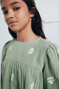 Blusa de manga comprida para menina