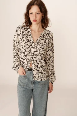 Blusa de mangas comprida com corte regular