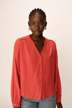 Blusa de mangas comprida com corte regular