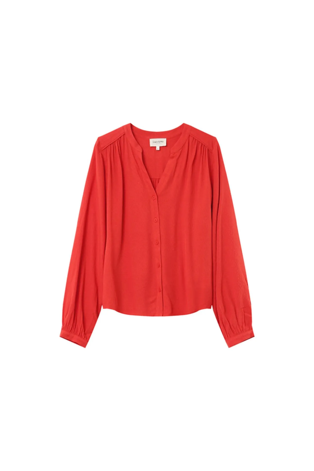 Blusa de mangas comprida com corte regular