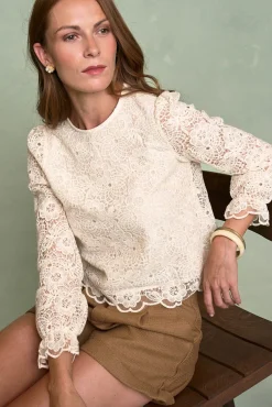 Blusa de renda Ferrara