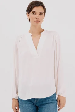 Blusa de satin fluido