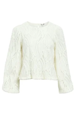 Blusa de tecido texturizado