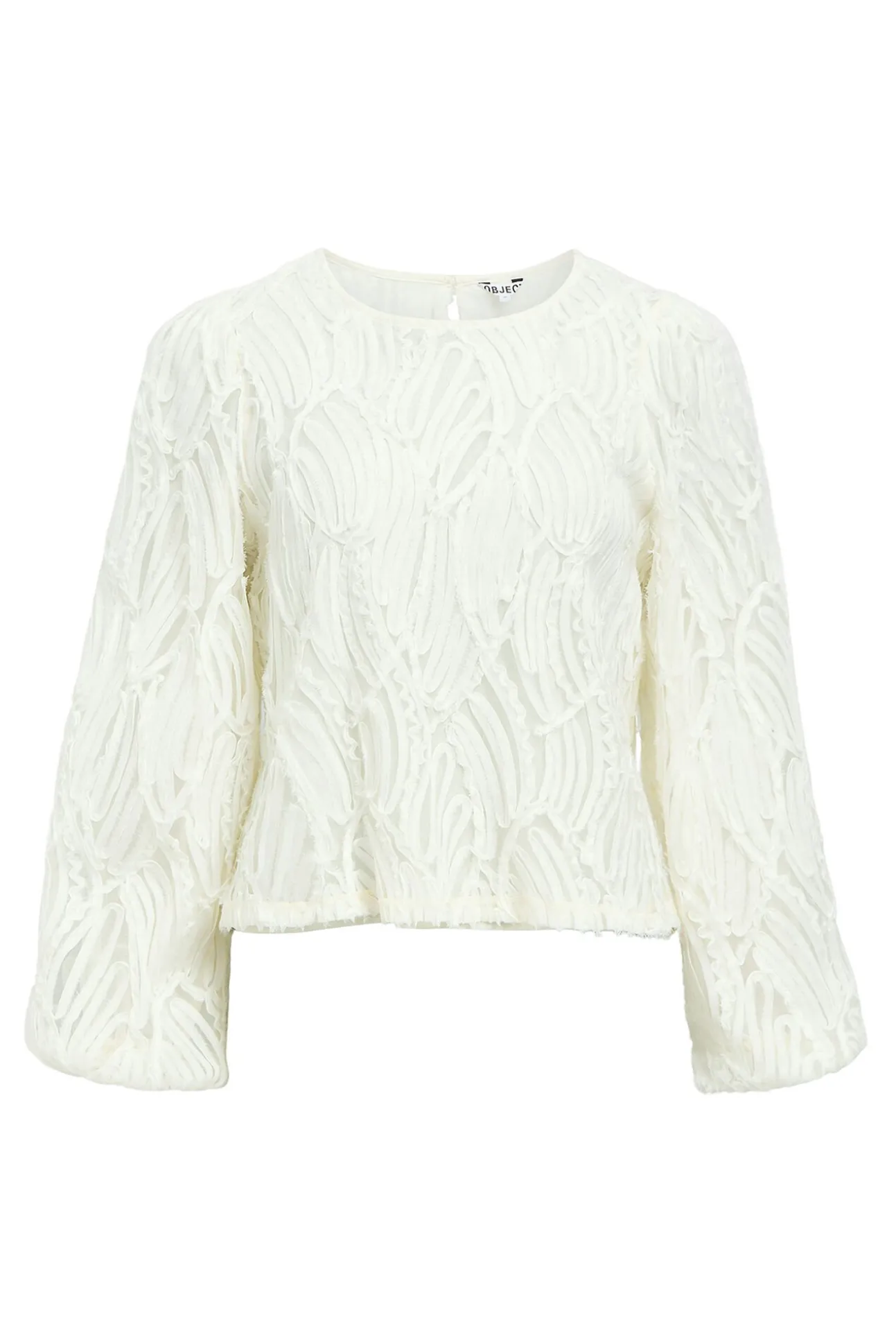 Blusa de tecido texturizado