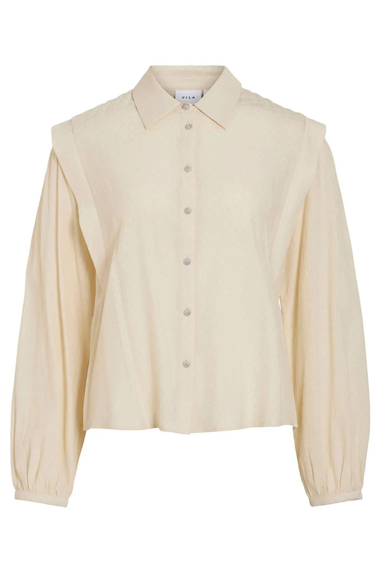 Blusa de viscose com detalhes em lurex