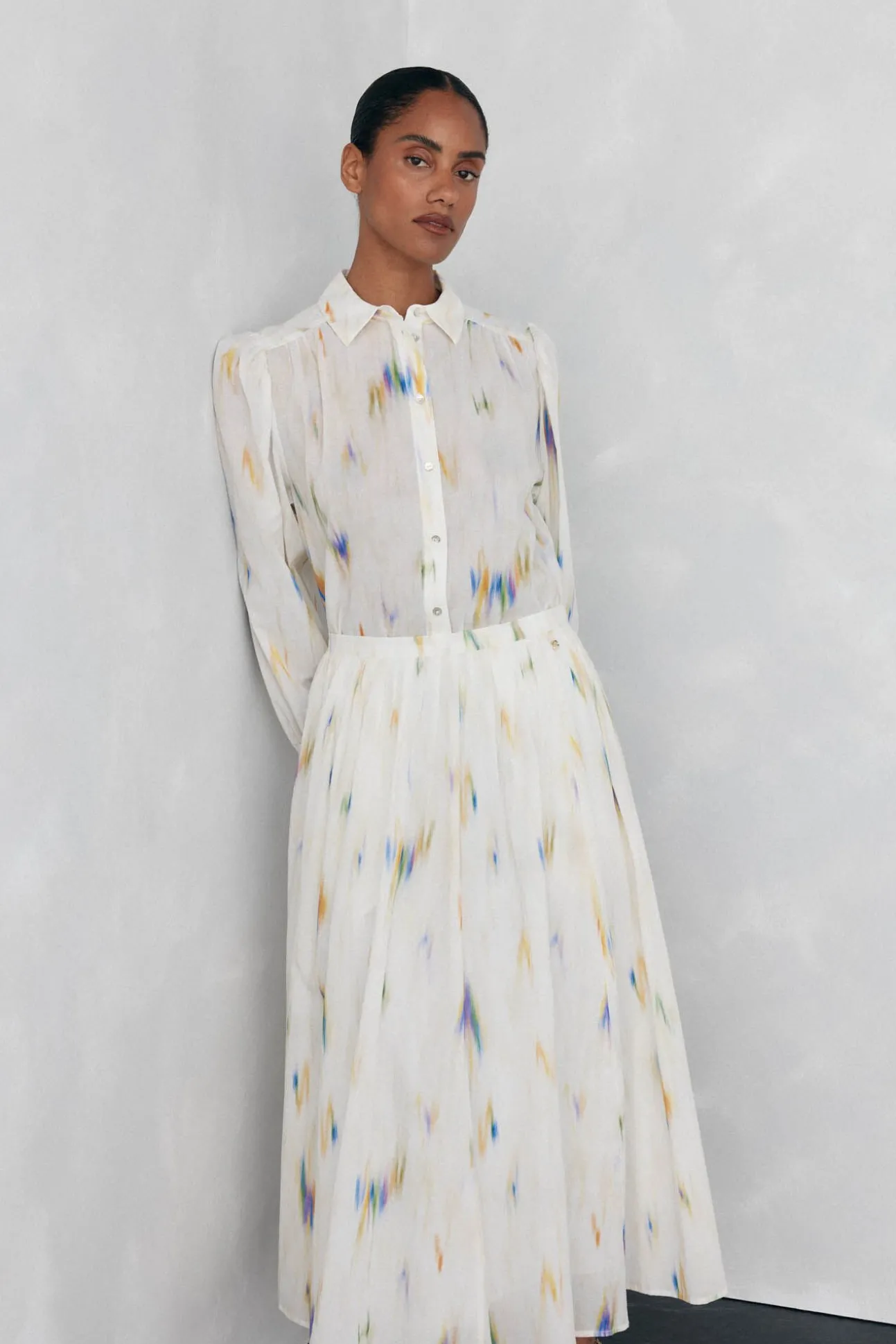 Blusa estampada solta