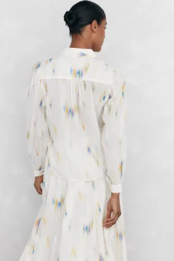 Blusa estampada solta