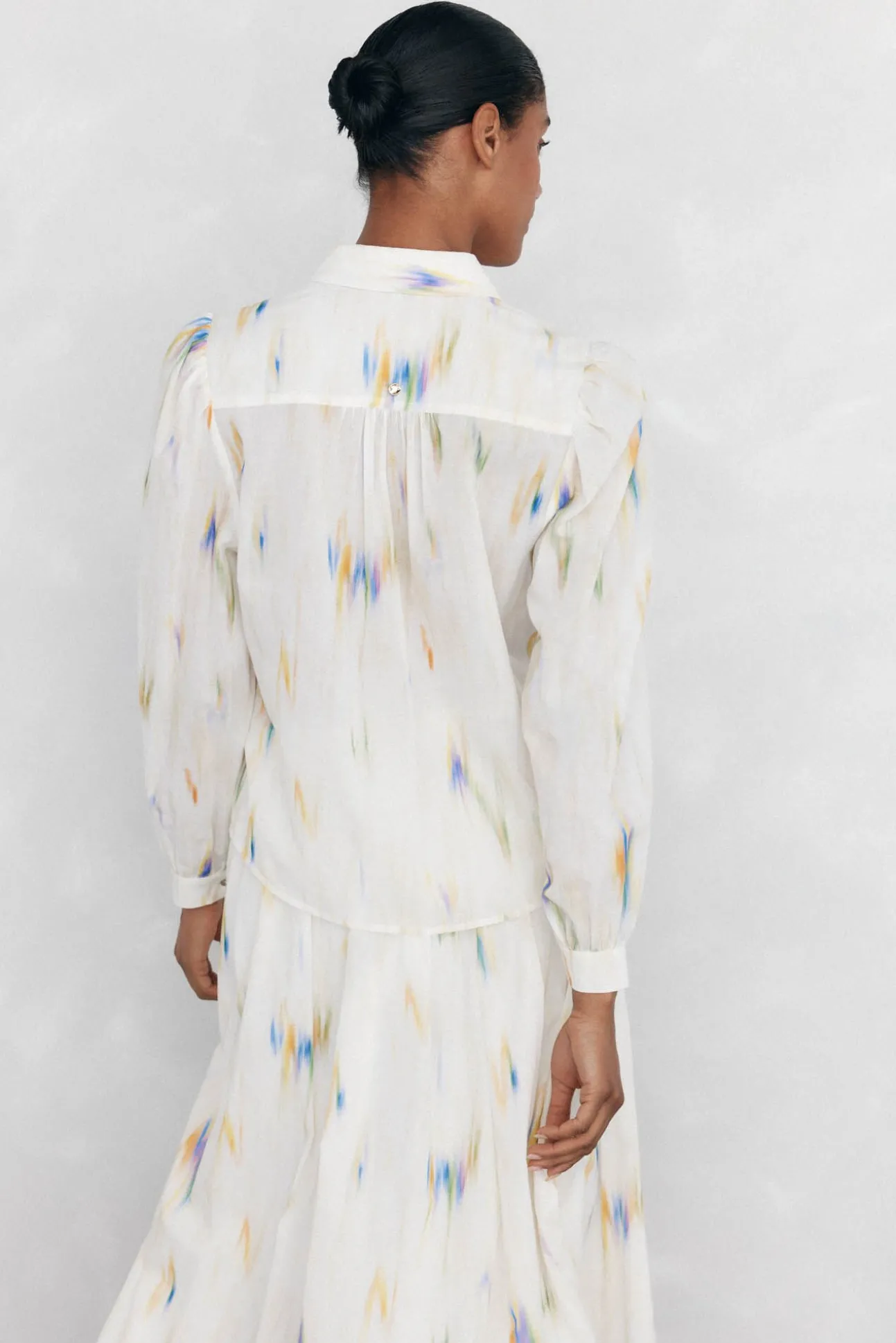 Blusa estampada solta