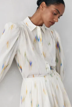 Blusa estampada solta