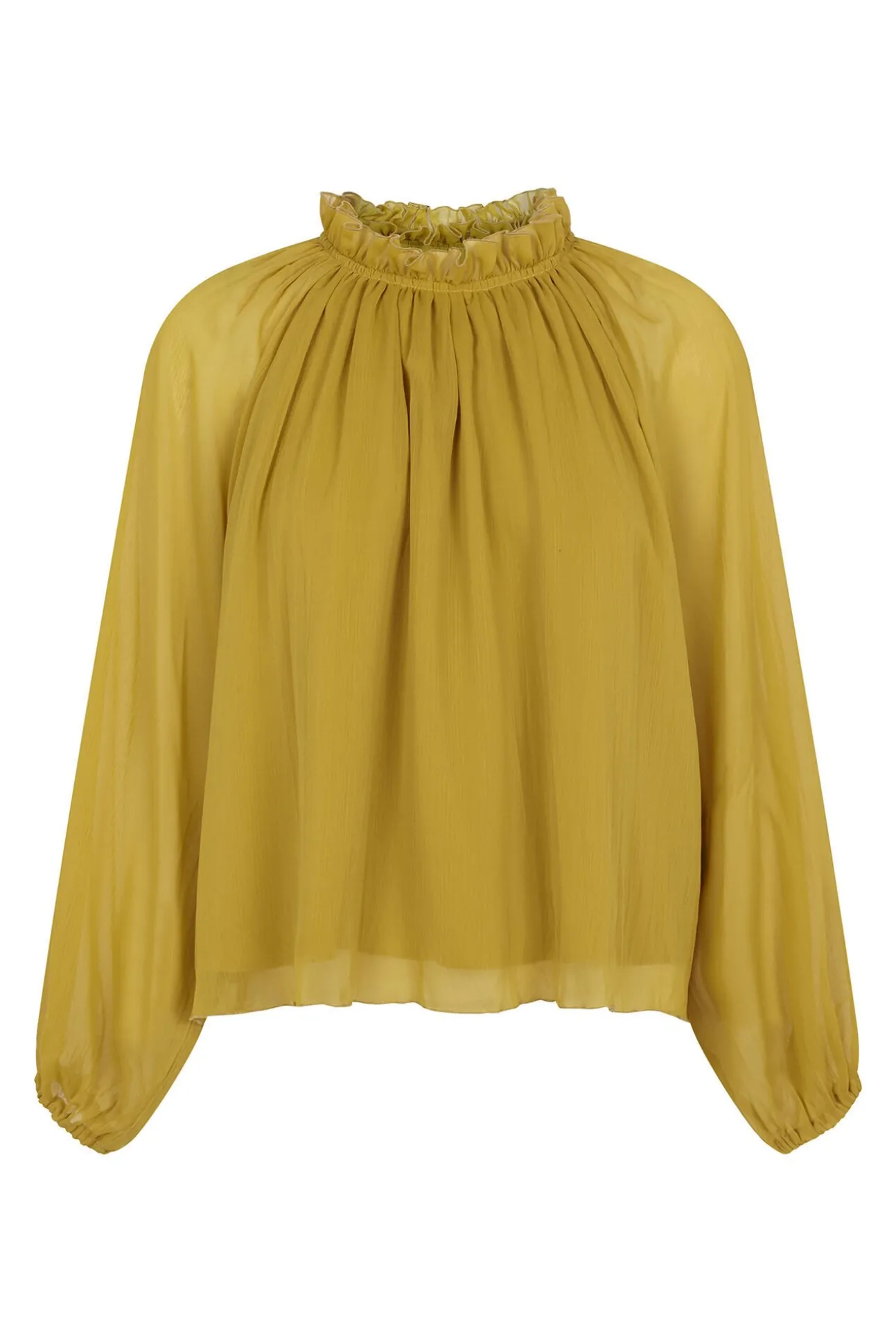 Blusa fluida e franzida
