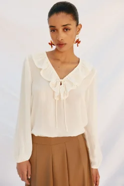 Blusa folhos