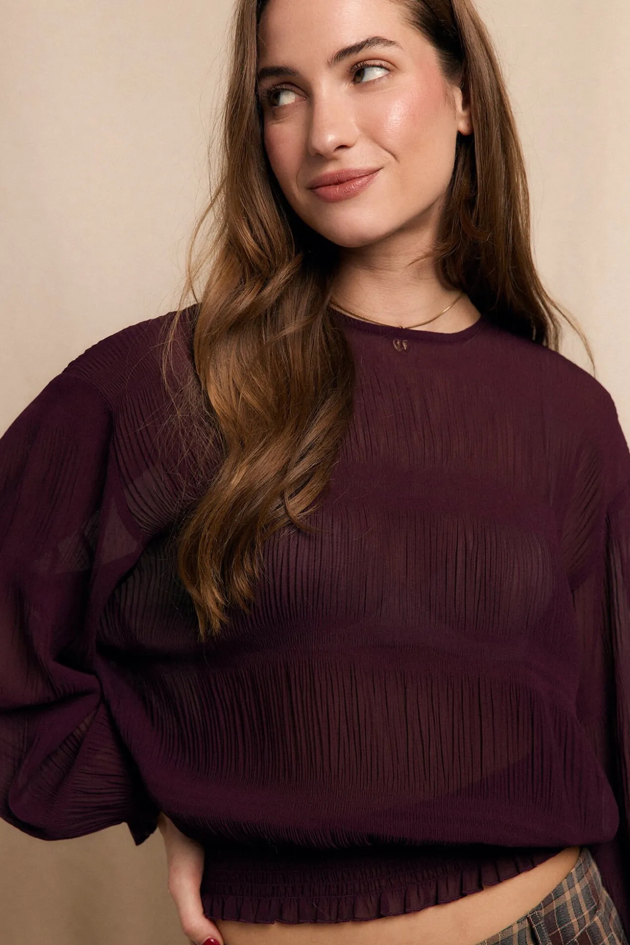 Blusa franzida
