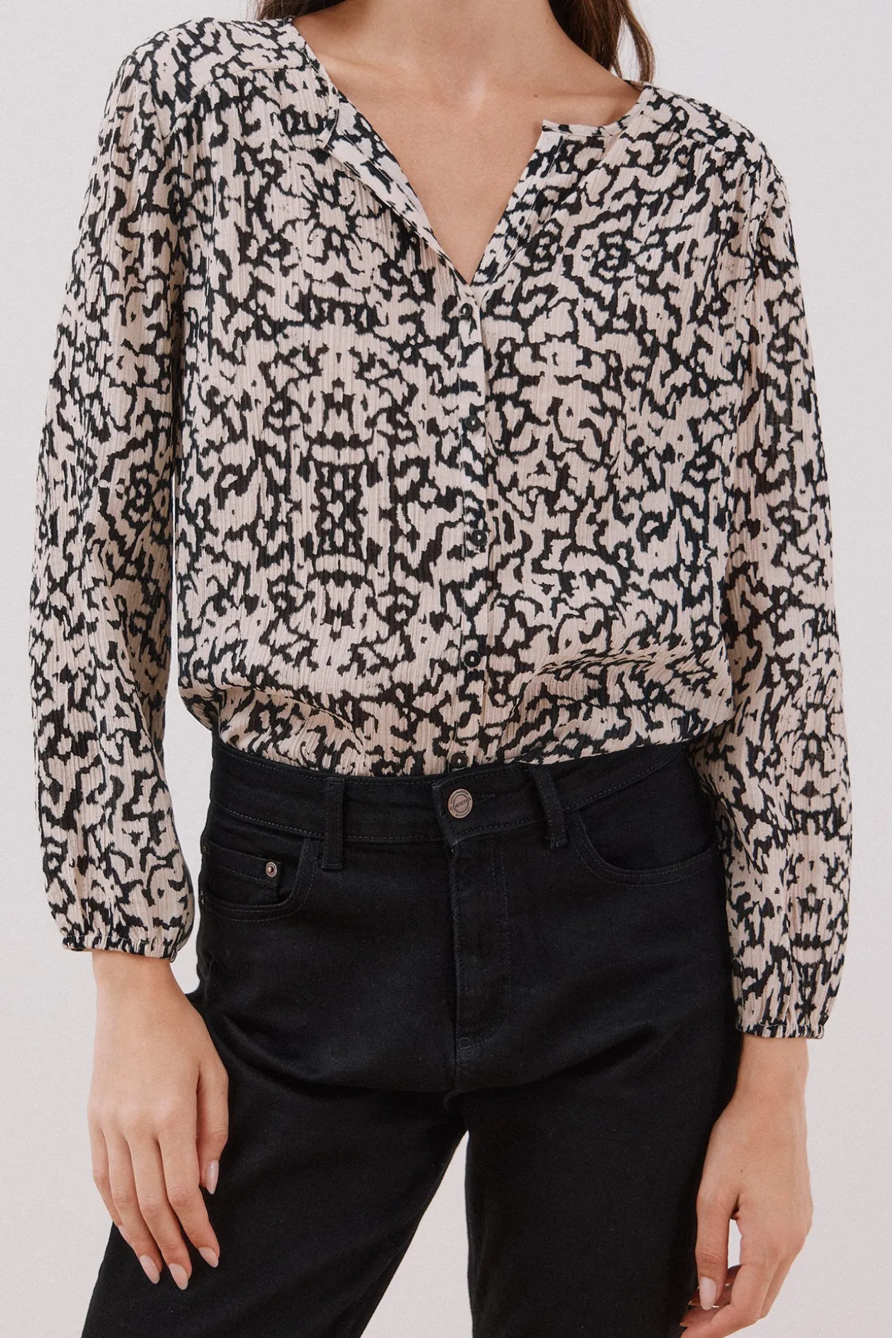 Blusa gola redonda