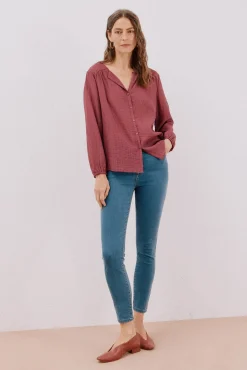 Blusa gola redonda