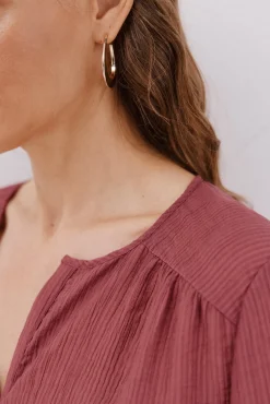 Blusa gola redonda