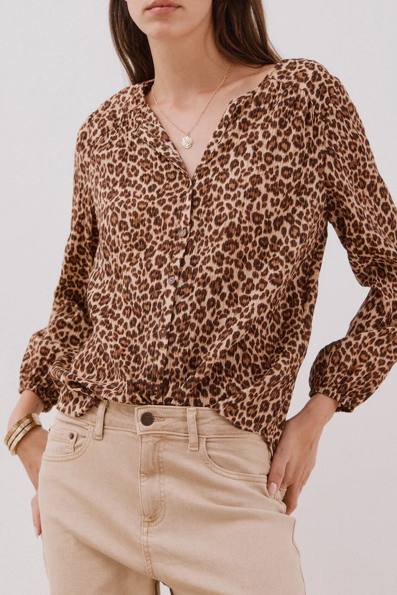 Blusa gola redonda