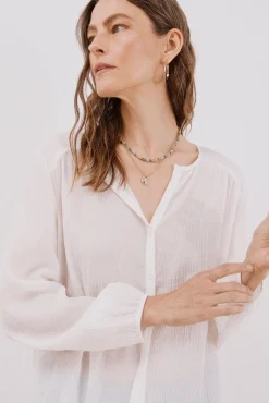 Blusa gola redonda