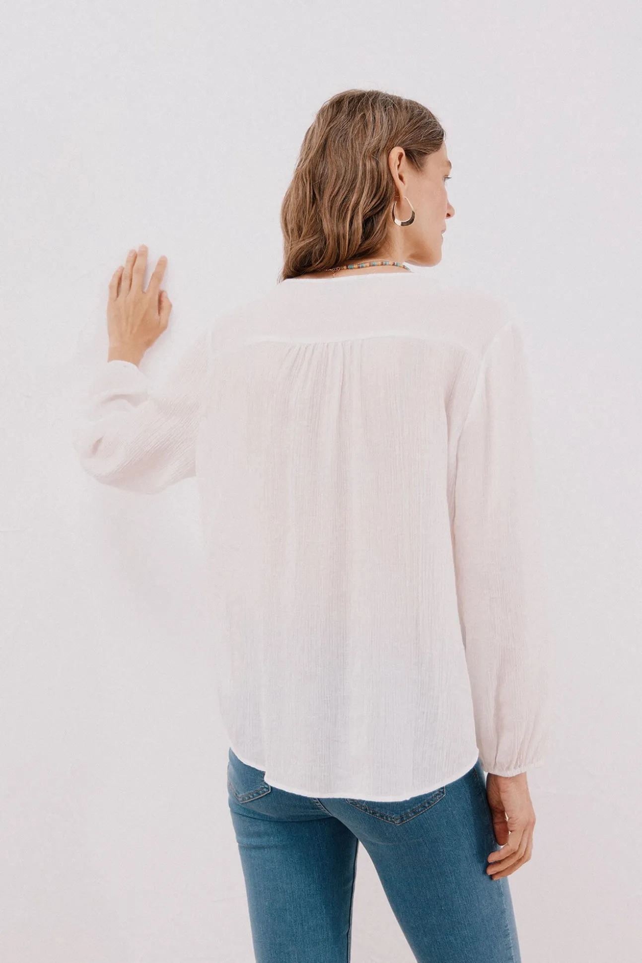 Blusa gola redonda
