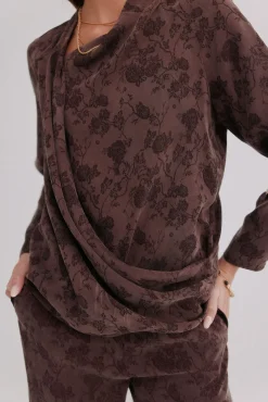 Blusa jacquard . Concha