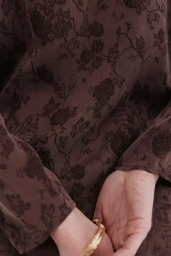 Blusa jacquard . Concha